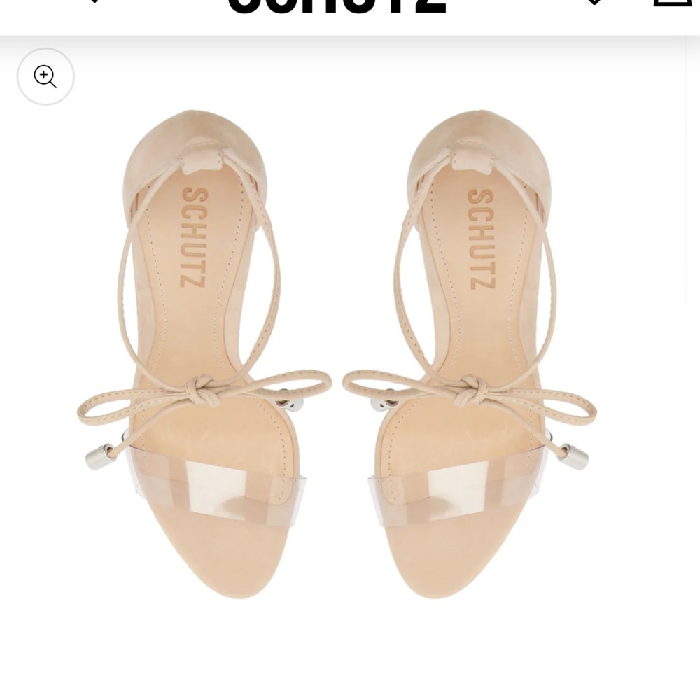 Schutz Josseana nude stiletto suede 10.5
